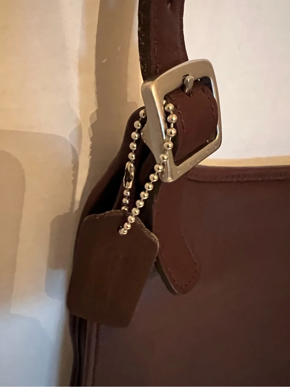 Coach Vintage Mahogany Brown Leather flap Shoulder Bag NWOT